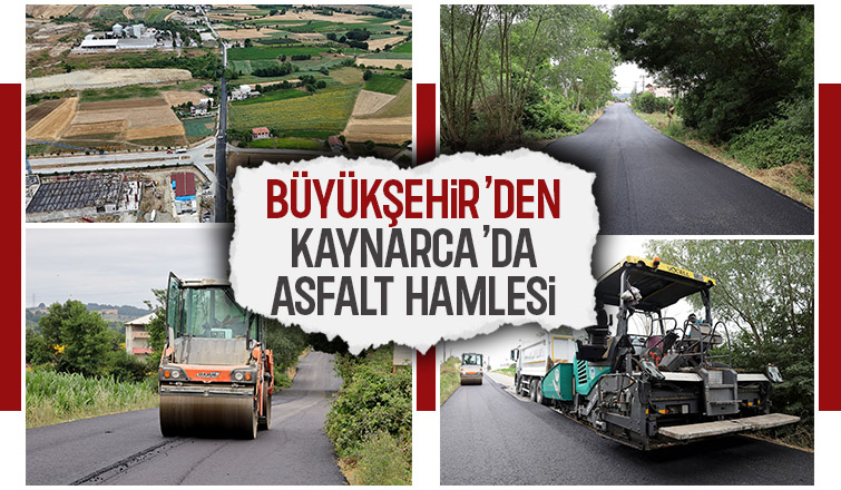 Kaynarca'da asfal çalışması