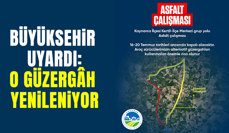 Kaynarca'da o güzergah için uyarı