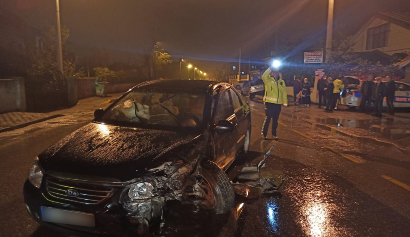Kaza anı kamerada, kafa kafaya böyle çarpıştılar
