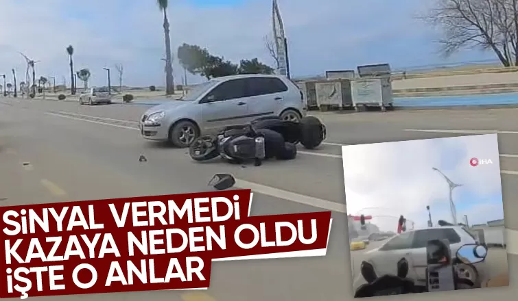 Kaza anları kamerada