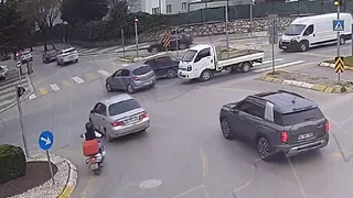 Kaza anları kamerada