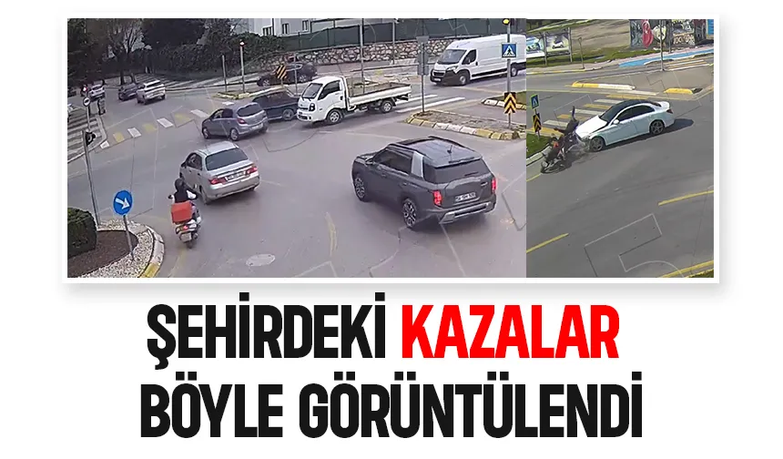 Kaza anları kamerada