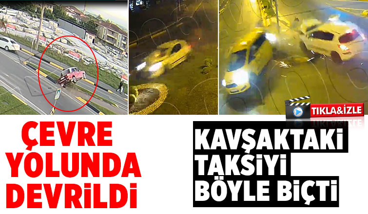 Kaza anları kamerada