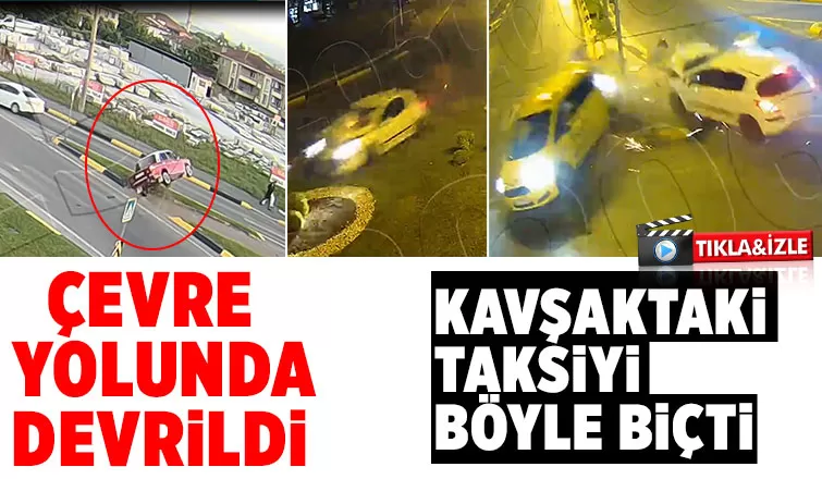 Kaza anları kamerada