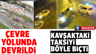 Kaza anları kamerada