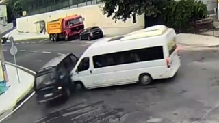 Kaza anları KGYS kameralarına yansıdı