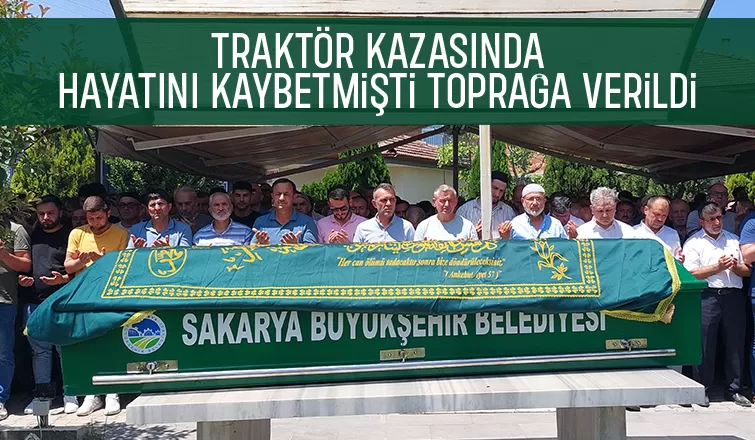 Kaza kurbanı adam toprağa verildi