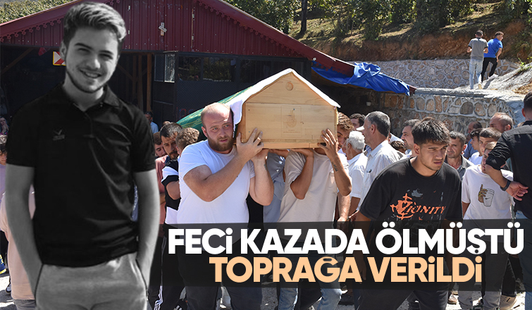 Kaza kurbanı gence acı veda