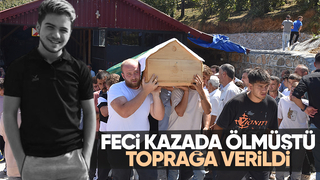 Kaza kurbanı gence acı veda