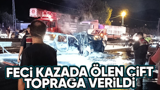 Kaza kurbanı karı koca toprağa verildi