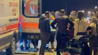 Kaza yapan motosikletli ağır yaralandı