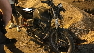 Kaza yapan motosikletli yaralandı