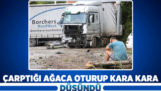 Kaza yaptı kara kara düşündü