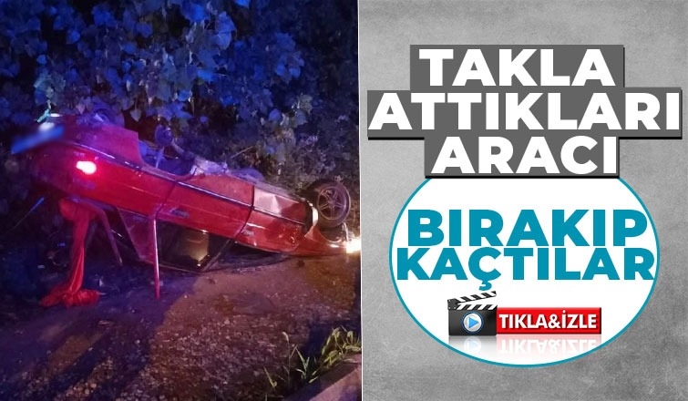 Sürücü ve beraberindekiler aracı bırakıp kaçtı