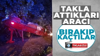 Sürücü ve beraberindekiler aracı bırakıp kaçtı