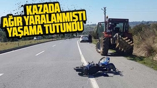 Kazada ağır yaralanmıştı, hayata tutundu