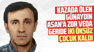 Kazada hayatını kaybeden iki çocuk babasına acı veda