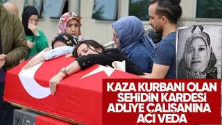 Kazada ölen adliye çalışanı için tören düzenlendi