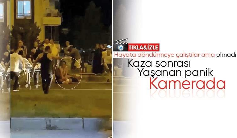 Kazada ölen çocuğa kalp masajı yapılan anlar kamerada