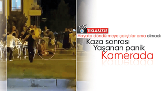 Kazada ölen çocuğa kalp masajı yapılan anlar kamerada