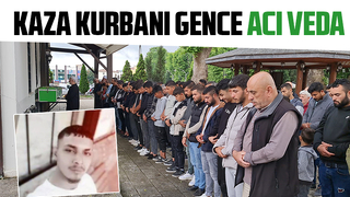 Kazada ölen genç toprağa verildi