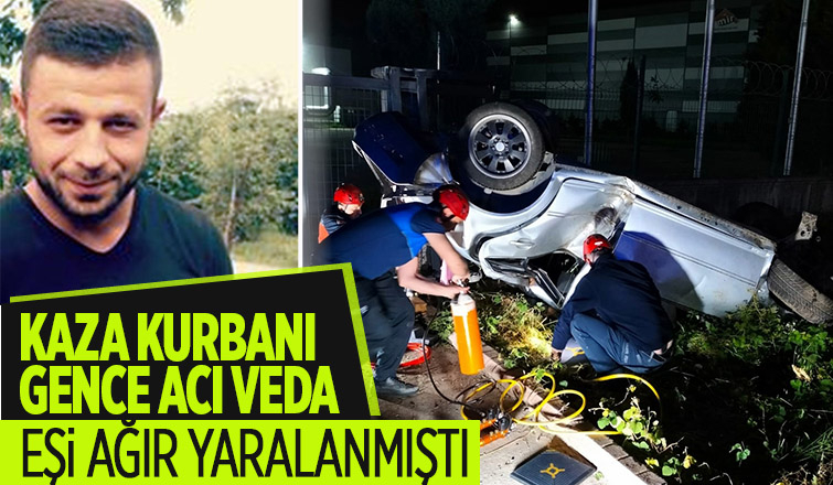 Kazada ölen genç toprağa verildi