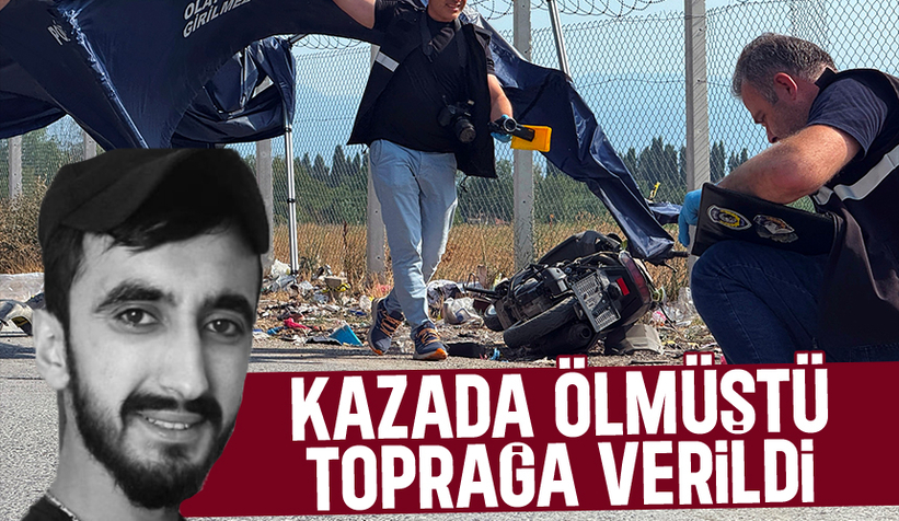 Kazada ölen motosikletli toprağa verildi