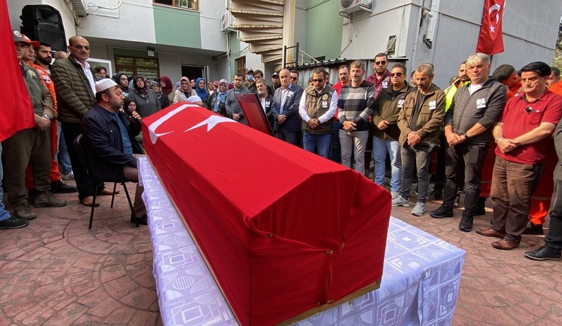 Kazada ölen orman işçisine acı veda