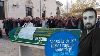 Kazada ölen sürücü toprağa verildi