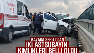 Kazada şehit olan 2 astsubayın kimlikleri açıklandı