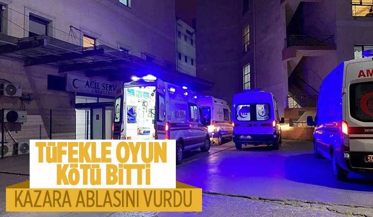 Kazara ablasını vurdu