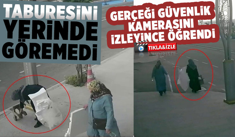 Kendi malıymış gibi alıp götürdü, güvenlik kamerasına yakalandı