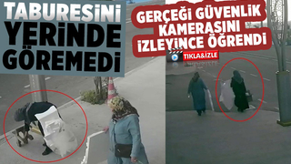 Kendi malıymış gibi alıp götürdü, güvenlik kamerasına yakalandı
