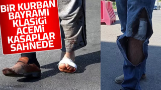 Kendilerini kesen acemi kasaplar acile koştu