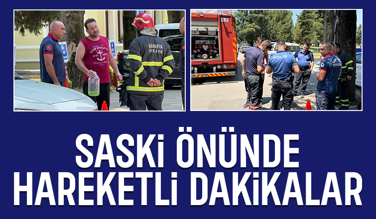 Kendini yakmakla tehdit etti, ekipleri görünce benzini motosiklete doldurdu