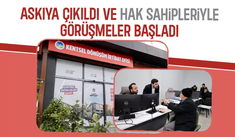Kentsel dönüşümde hak sahipleri ile görüşmeler başladı