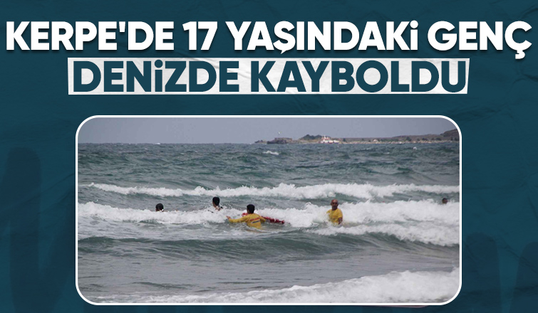 Kerpe'de boğulan genç aranıyor