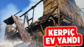 Kerpiç ev yangında kullanılamaz hale geldi