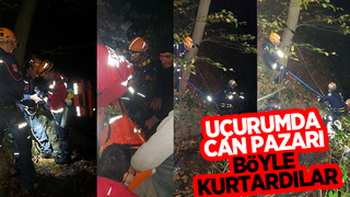 Kestane toplarken uçuruma düştü