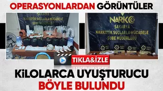 Kilolarca uyuşturucunun yakalandığı operasyonlardan görüntüler