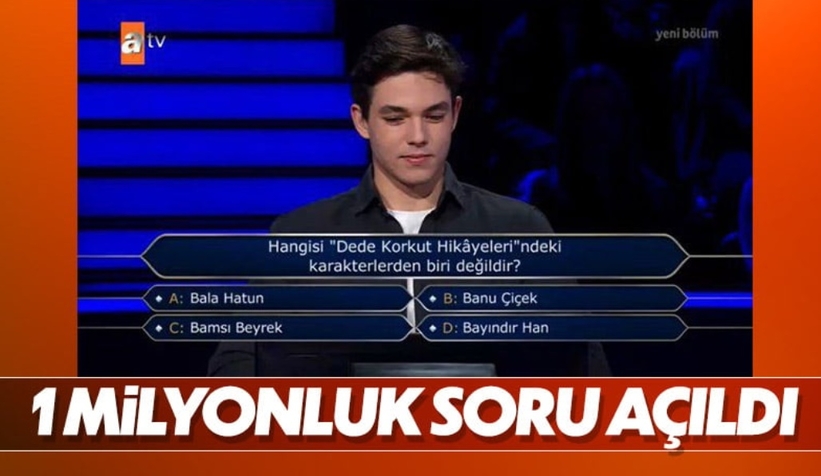 Kim Milyoner Olmak İster'de 1 milyonluk soru belli oldu