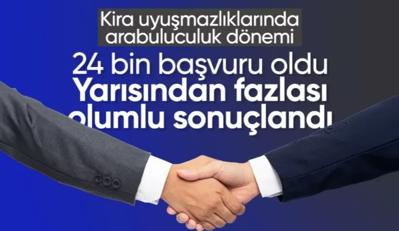 Kira uyuşmazlıklarının yarısından fazlası arabuluculukla olumlu sonuçlandı