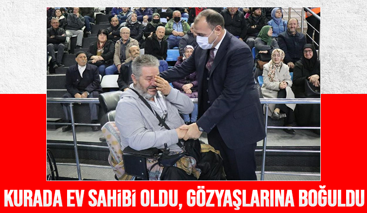 Kiradaydı, kurada ev çıktı gözyaşlarına boğuldu