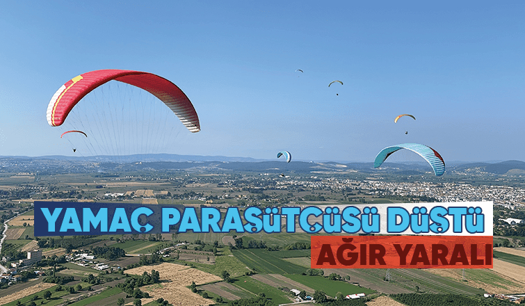 Kırantepe'de yamaç paraşütçüsü düşüp ağır yaralandı