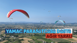 Kırantepe'de yamaç paraşütçüsü düşüp ağır yaralandı