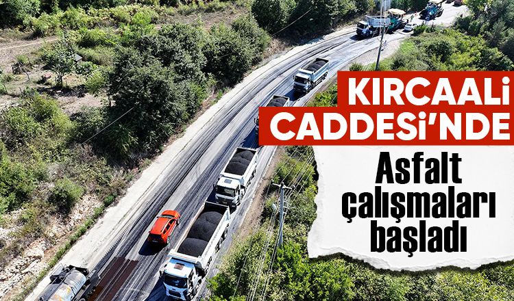 Kırcaali Caddesi asfaltlanıyor