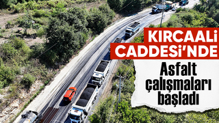Kırcaali Caddesi asfaltlanıyor