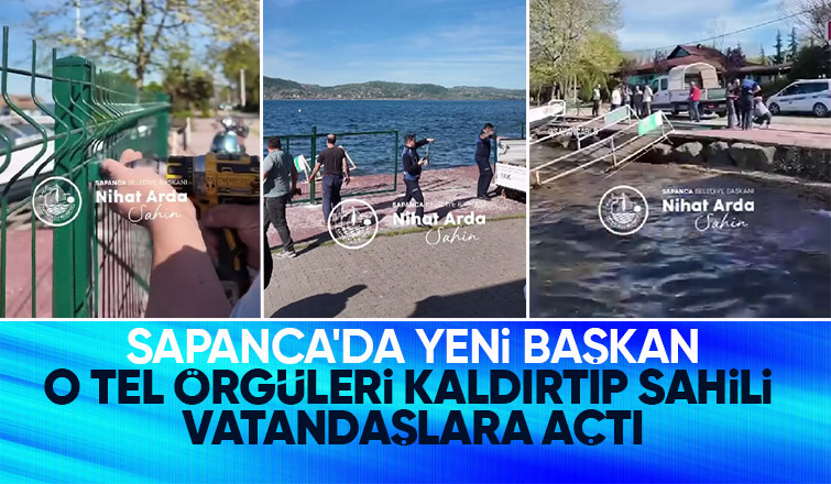 Kırkpınar sahilindeki o teller kapatıldı