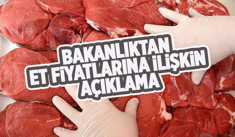 Kırmızı et fiyatlarına ilişkin açıklama
