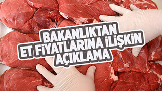 Kırmızı et fiyatlarına ilişkin açıklama